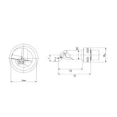 PSC Boring Bars SVQBR/L-Kr107.5°(HP) Coromant Capto Shank Insert: VBMT VBGT VCGX VCEX VCGT VCET VBMW VCMW - Big-tools Industrial Supply Tools for Metal Cutting